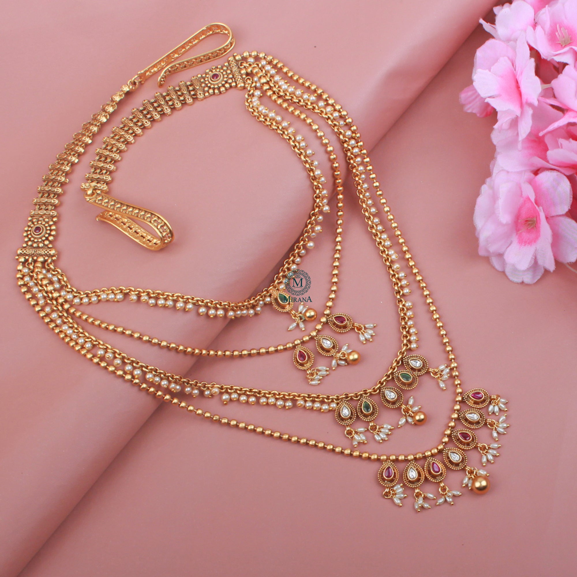 Vaani Pearl Antique Designer Kamarbandh