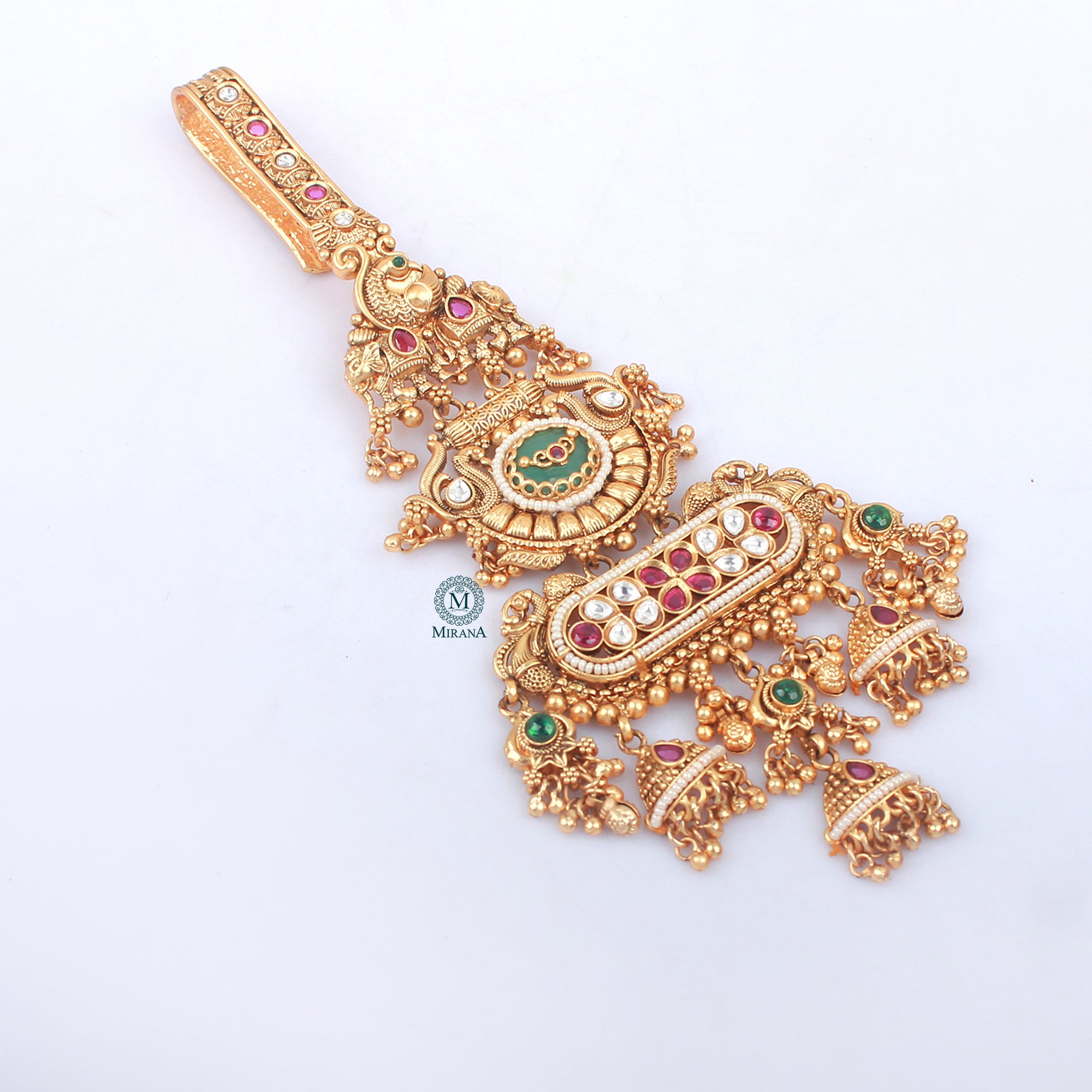Gitika Ruby Green Antique Satka