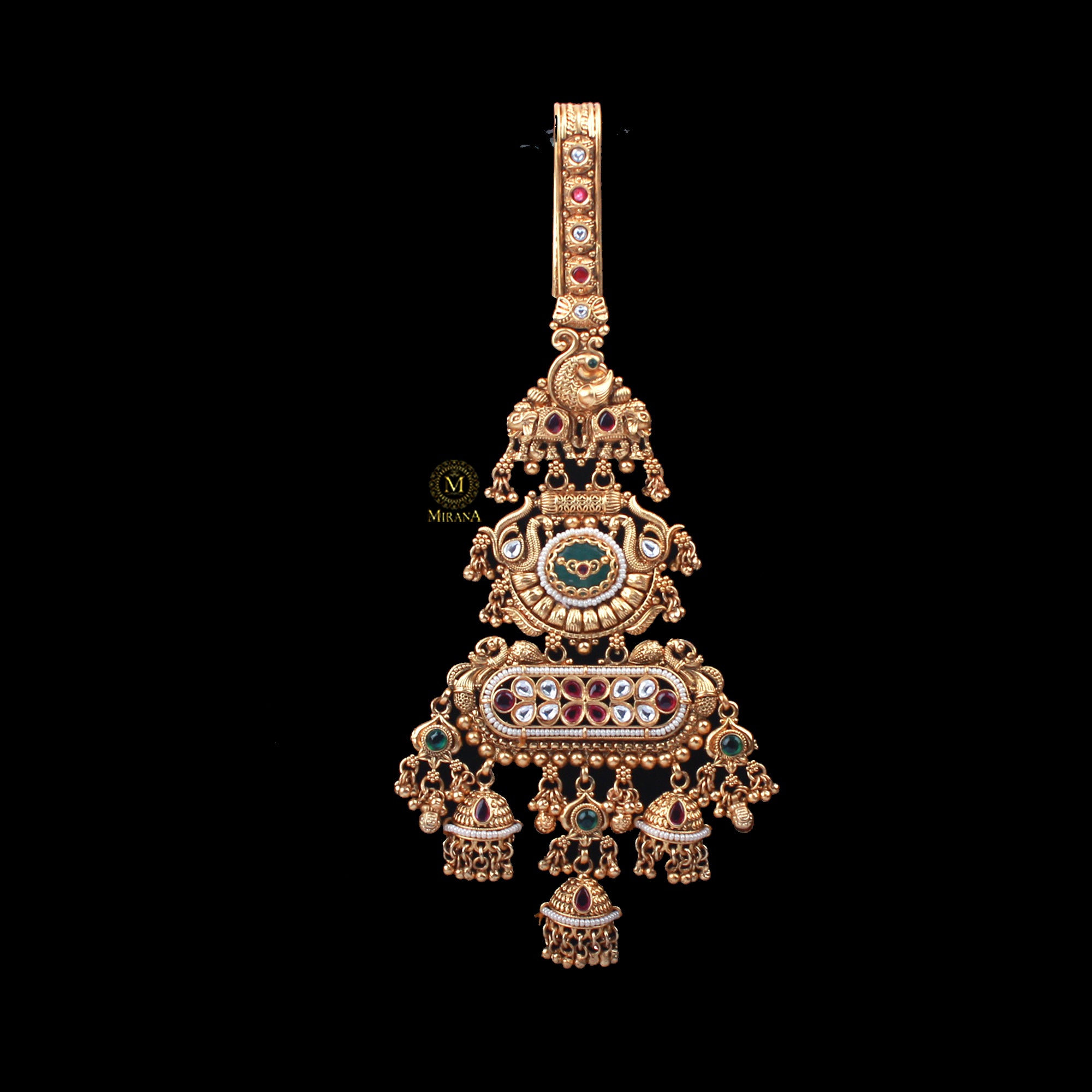 Gitika Ruby Green Antique Satka