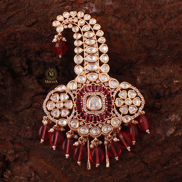 Ayansh Ruby Polki Designer Kalangi