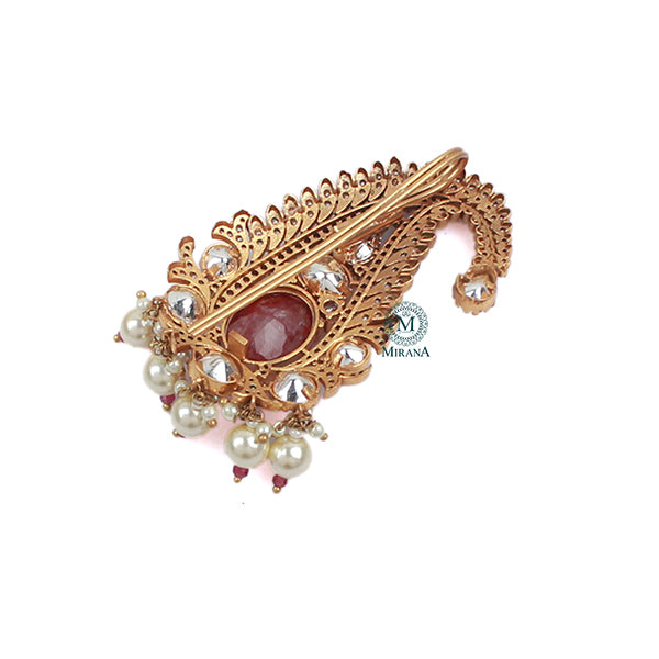 Aadhav Ruby Polki Designer Kalangi