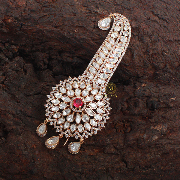 Sarthak Pink Polki Designer Kalangi