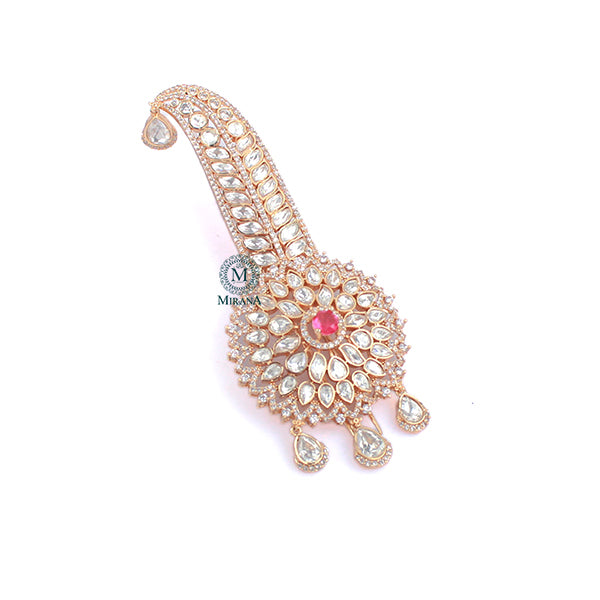 Sarthak Pink Polki Designer Kalangi
