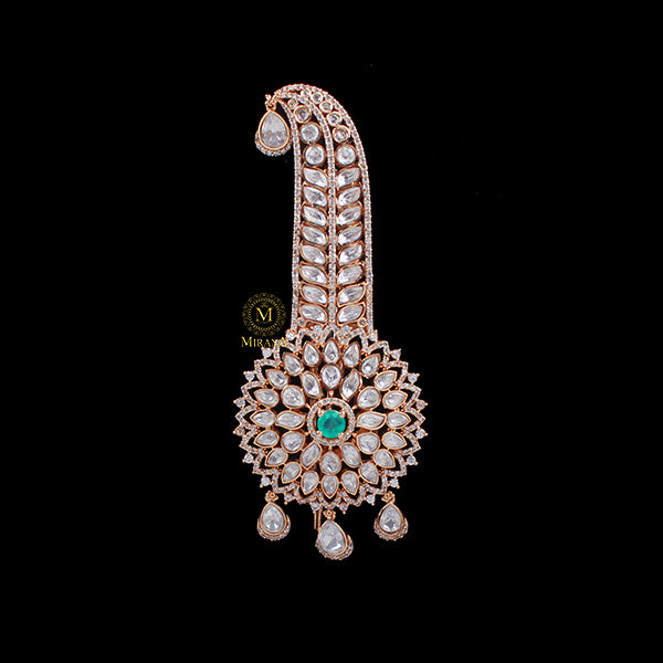 Sarthak Sea Green Polki Designer Kalangi
