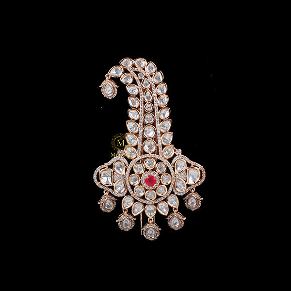 Naman Pink Polki Designer Kalangi