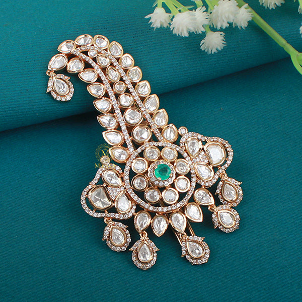 Naman Sea Green Polki Designer Kalangi