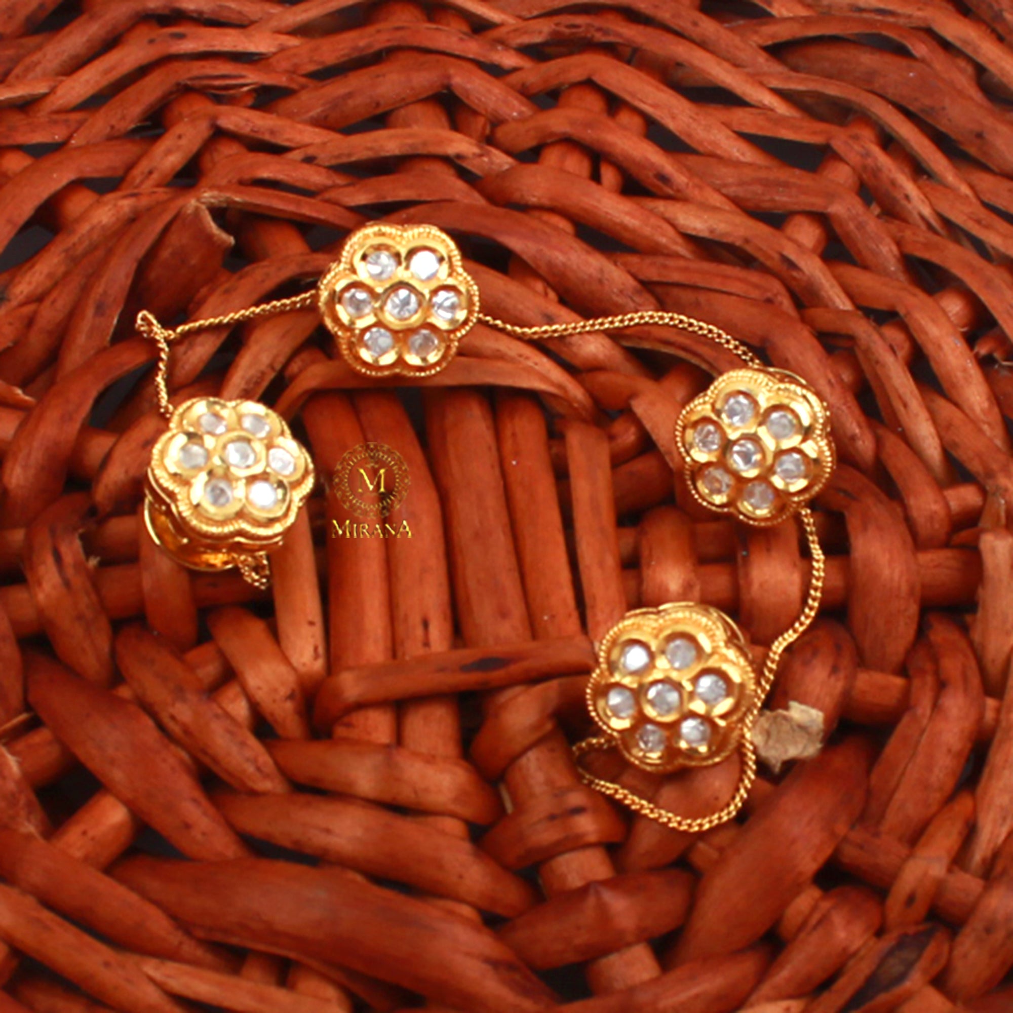 Krish Polki Designer Kurta Buttons