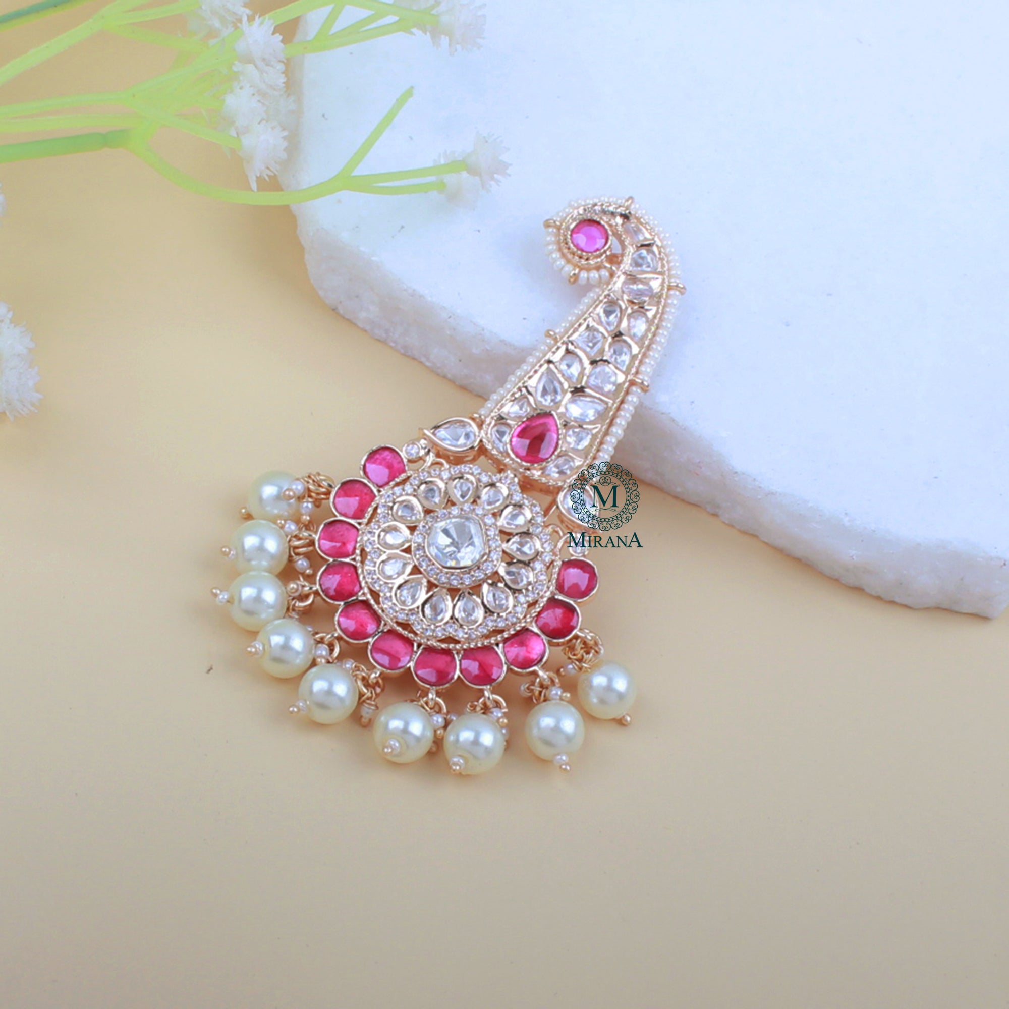 Agastya Ruby Polki Designer Kalangi