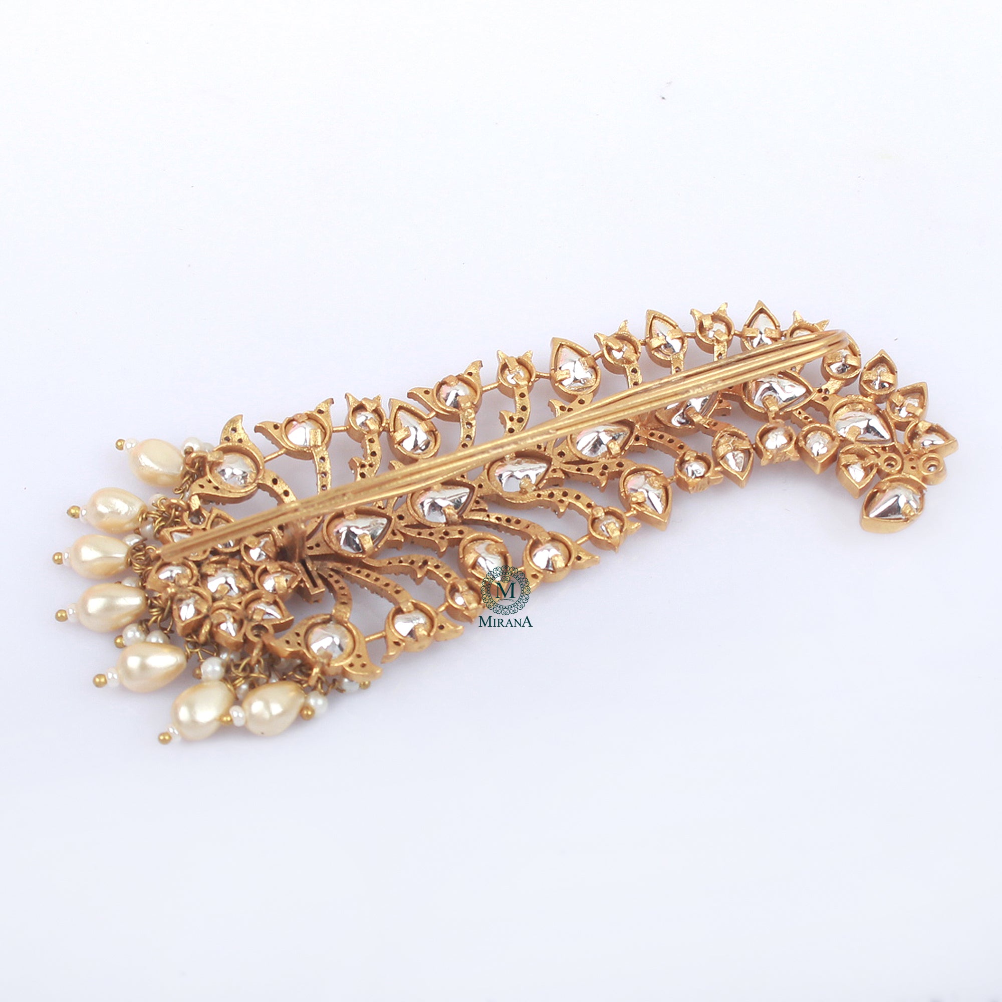 Tushar Pearl Polki Designer Kalangi