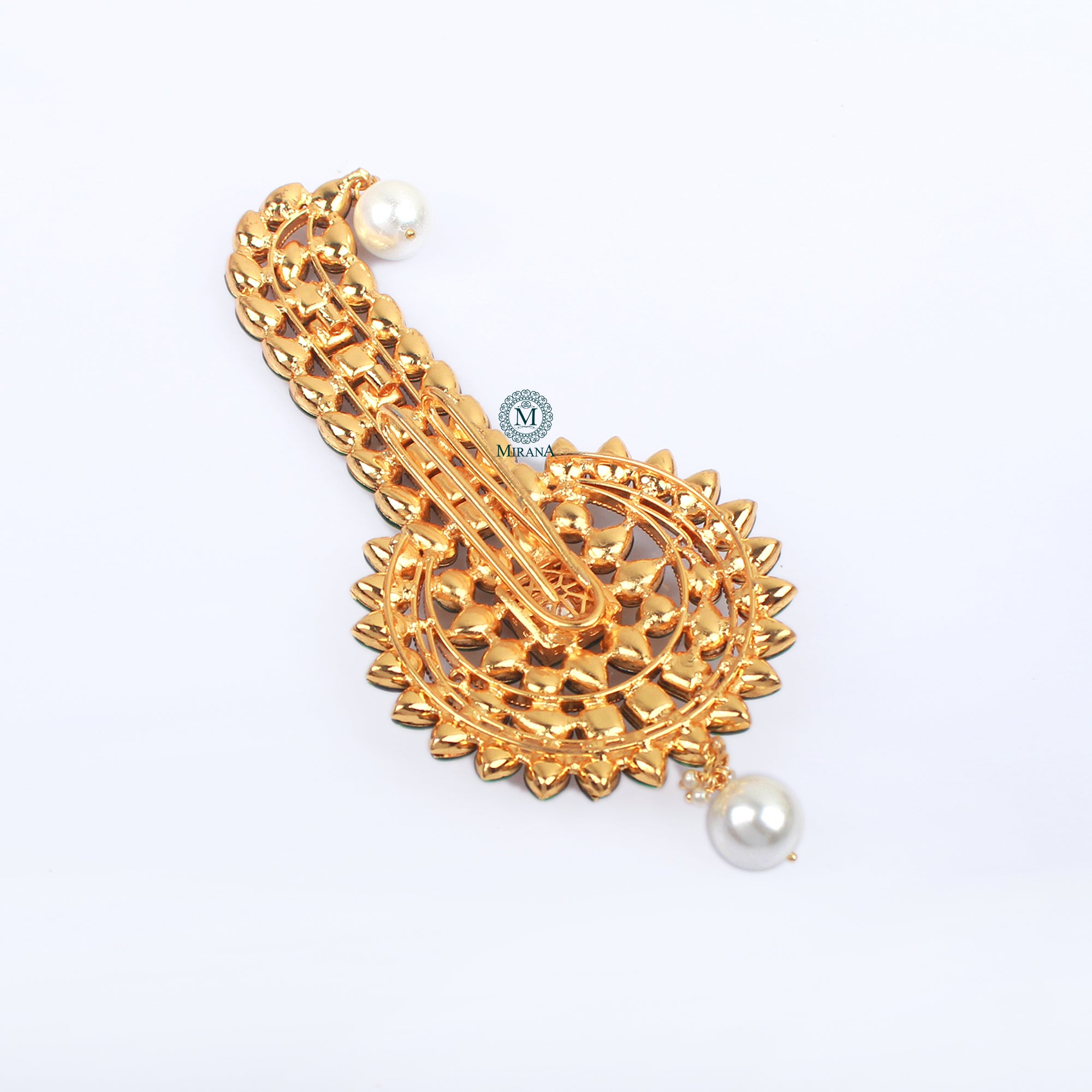 Shiva Pearl Polki Designer Kalangi