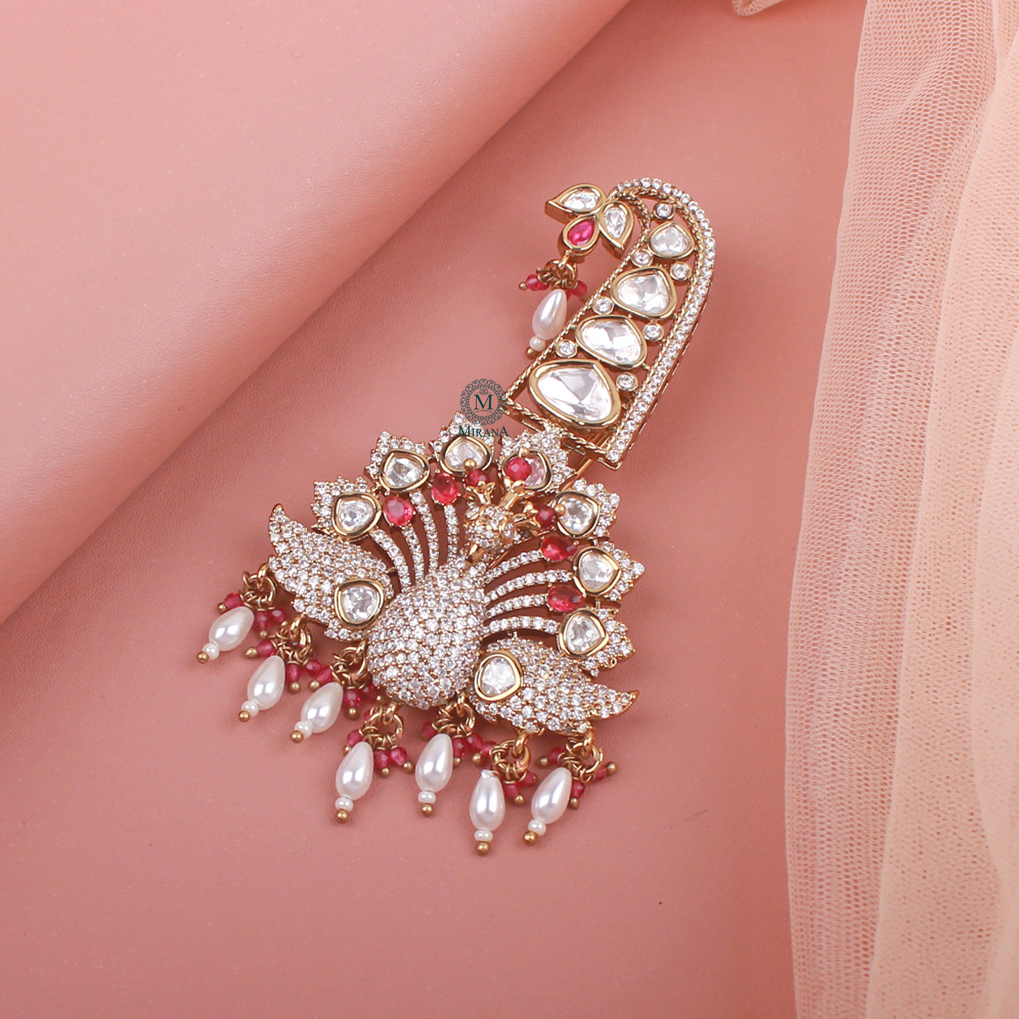 Aarav Ruby Polki Designer Kalangi