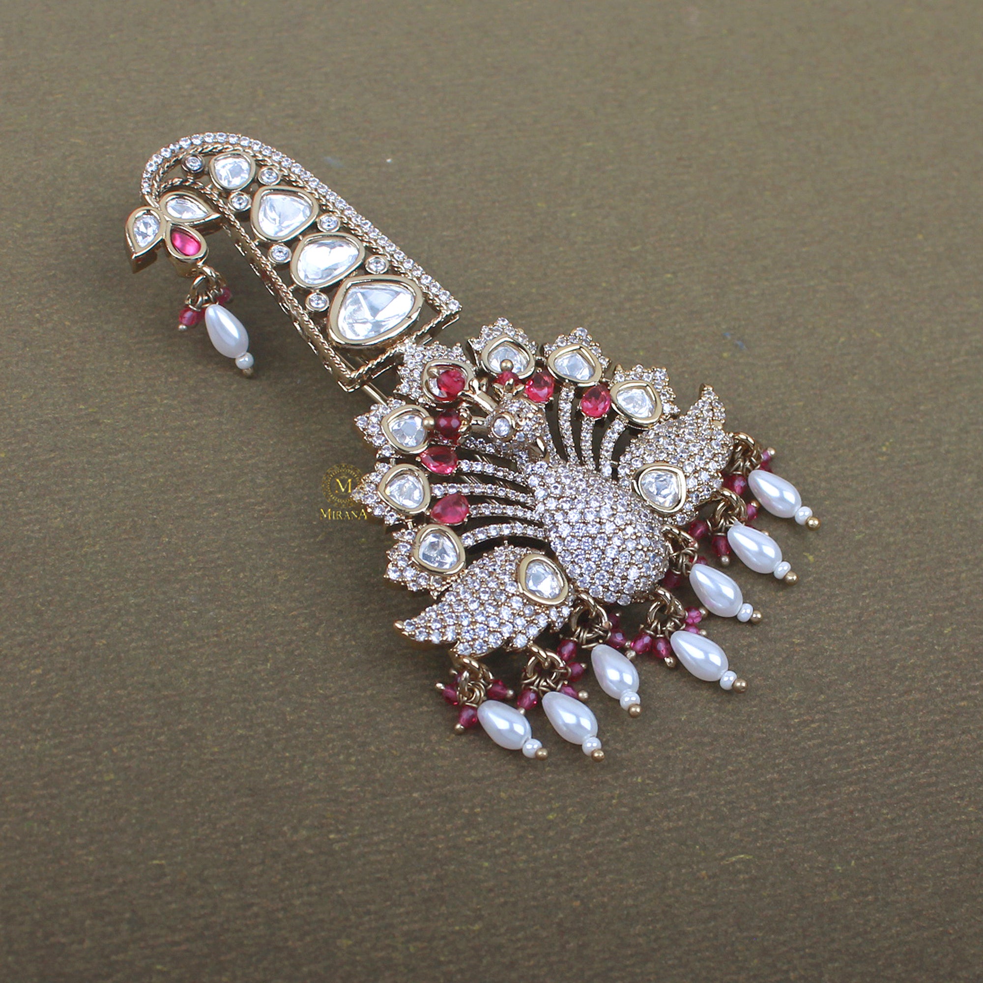 Aarav Ruby Polki Designer Kalangi
