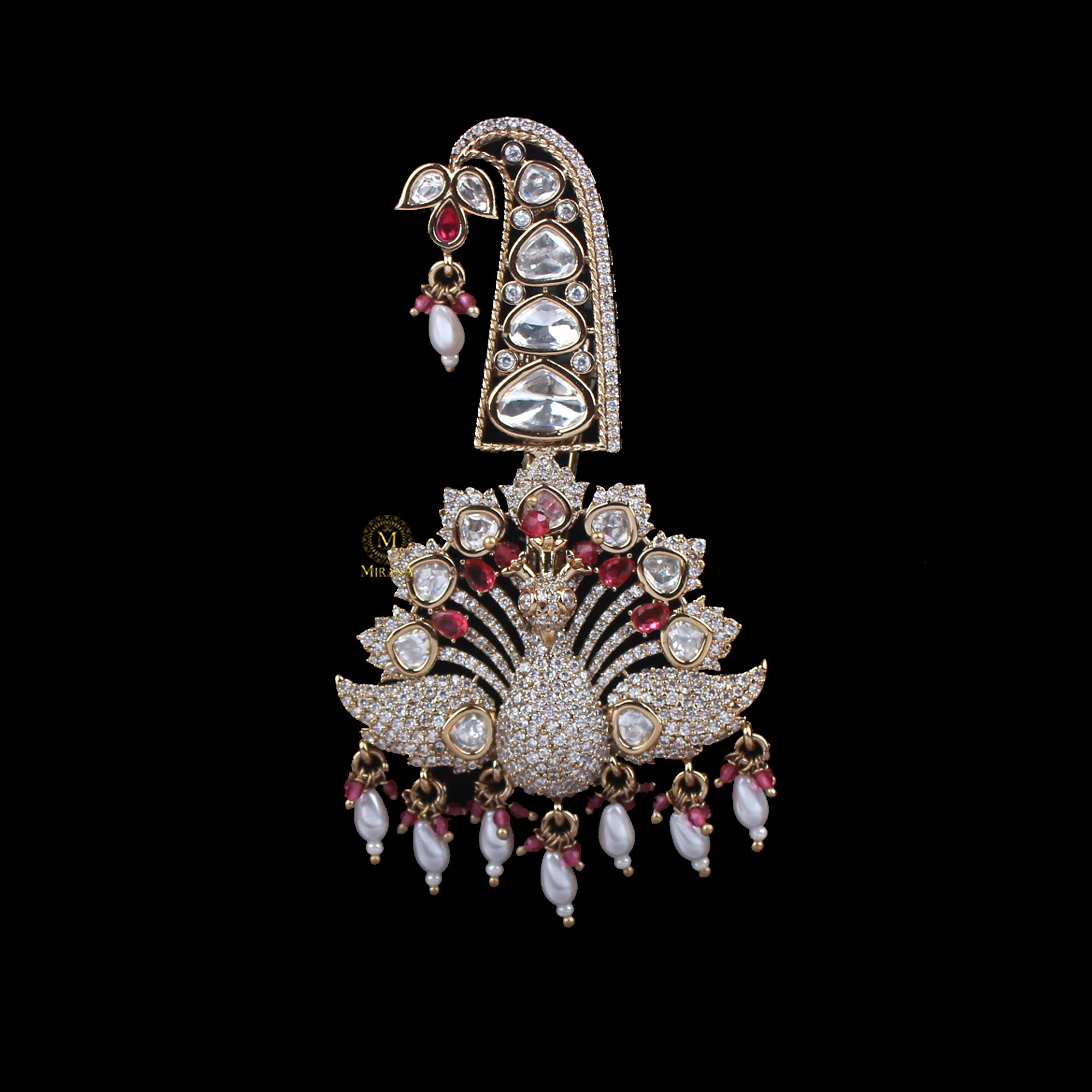 Aarav Ruby Polki Designer Kalangi