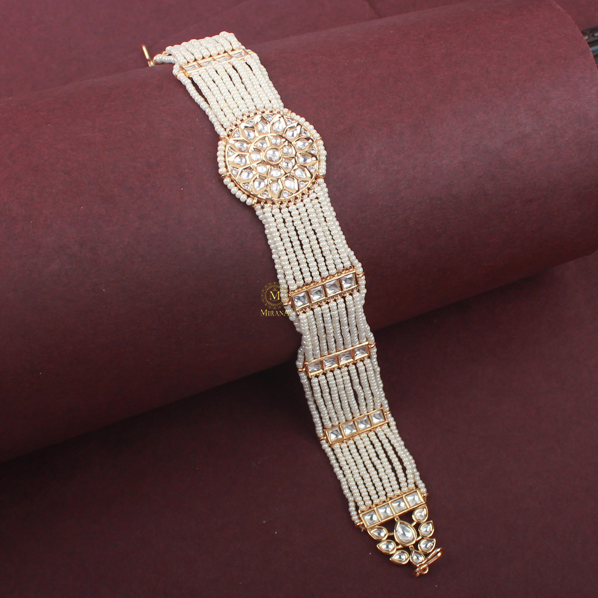 Kavya Polki Designer Mathapatti