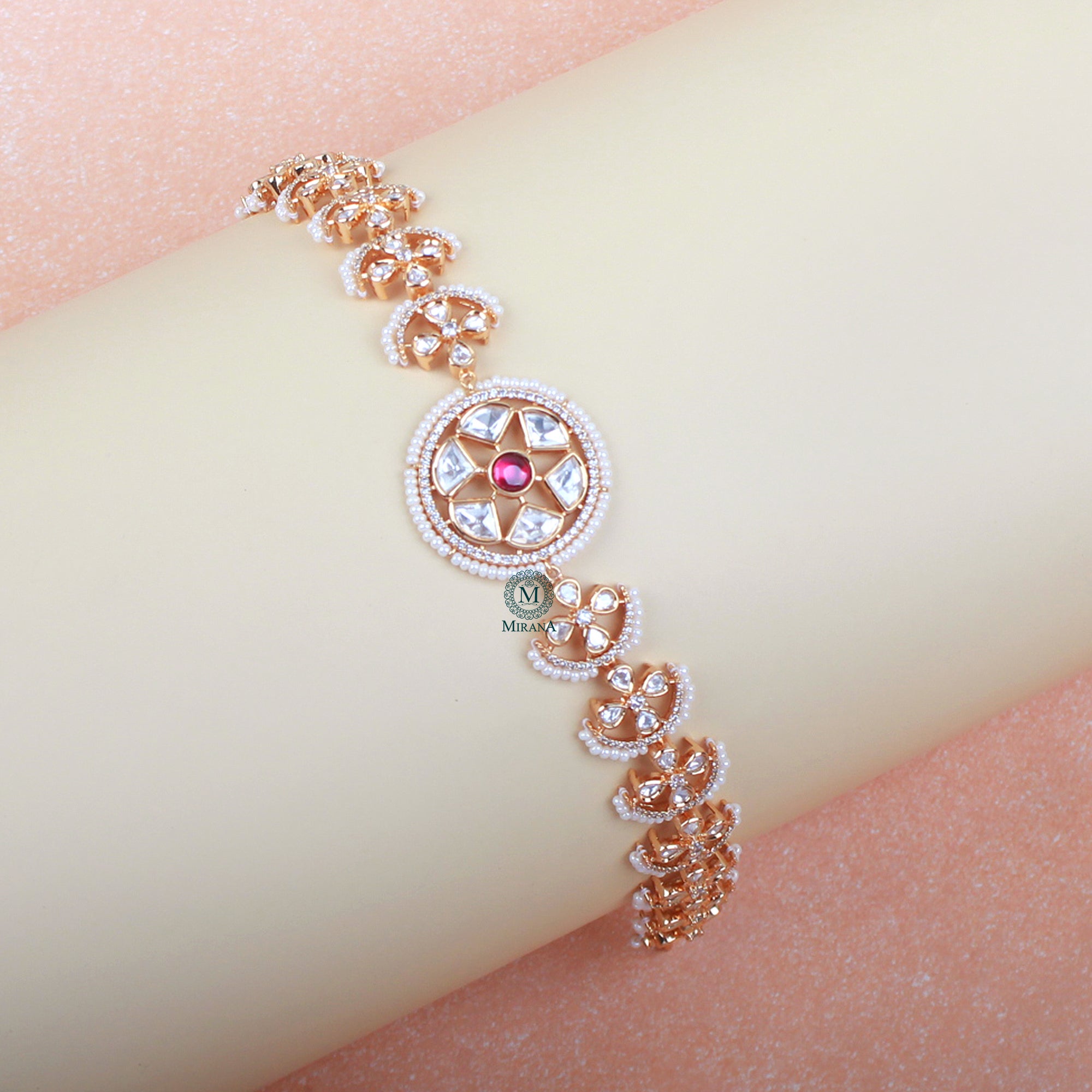 Kanishka Ruby Polki Designer Sheeshpatti