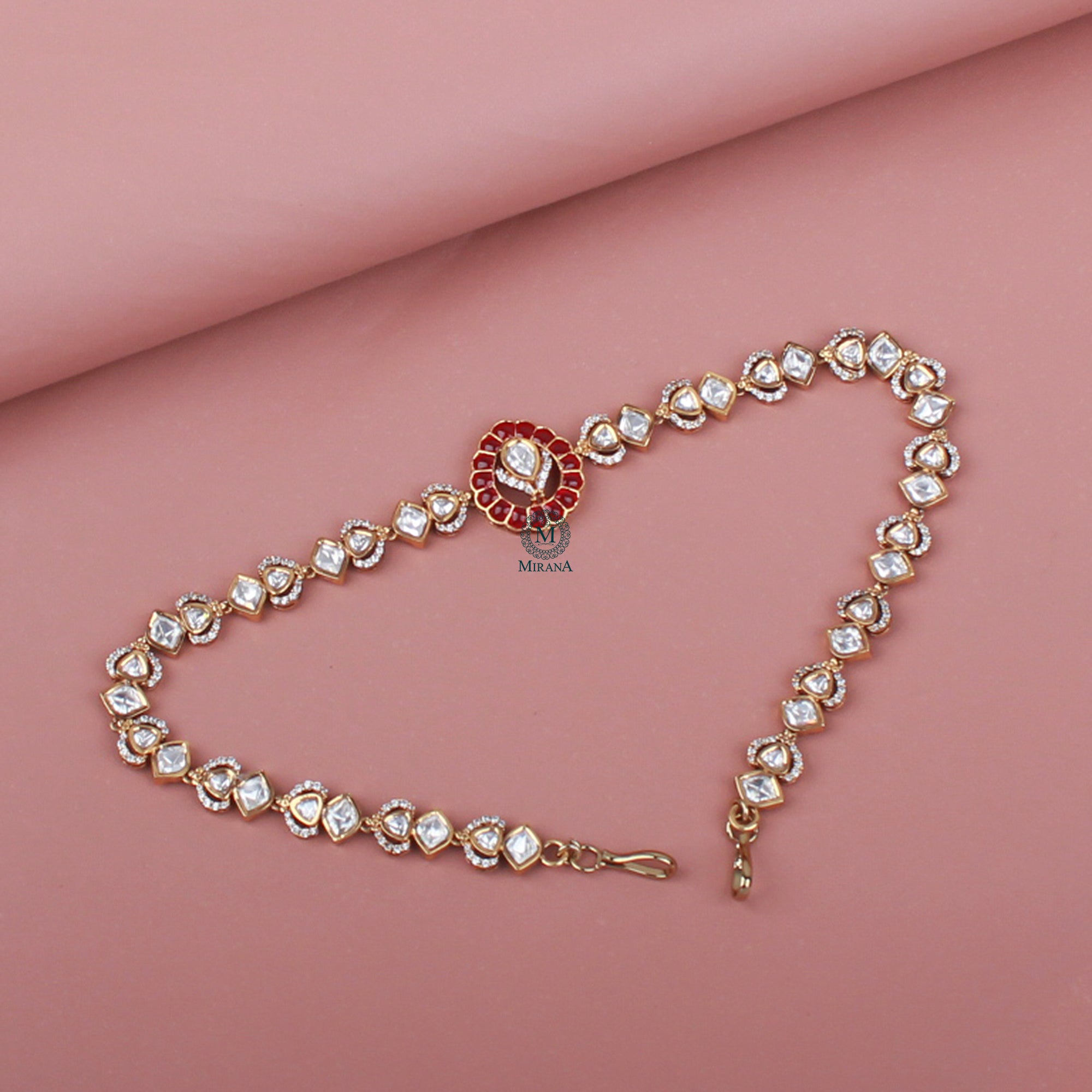 Roopa Polki Designer Mathapatti