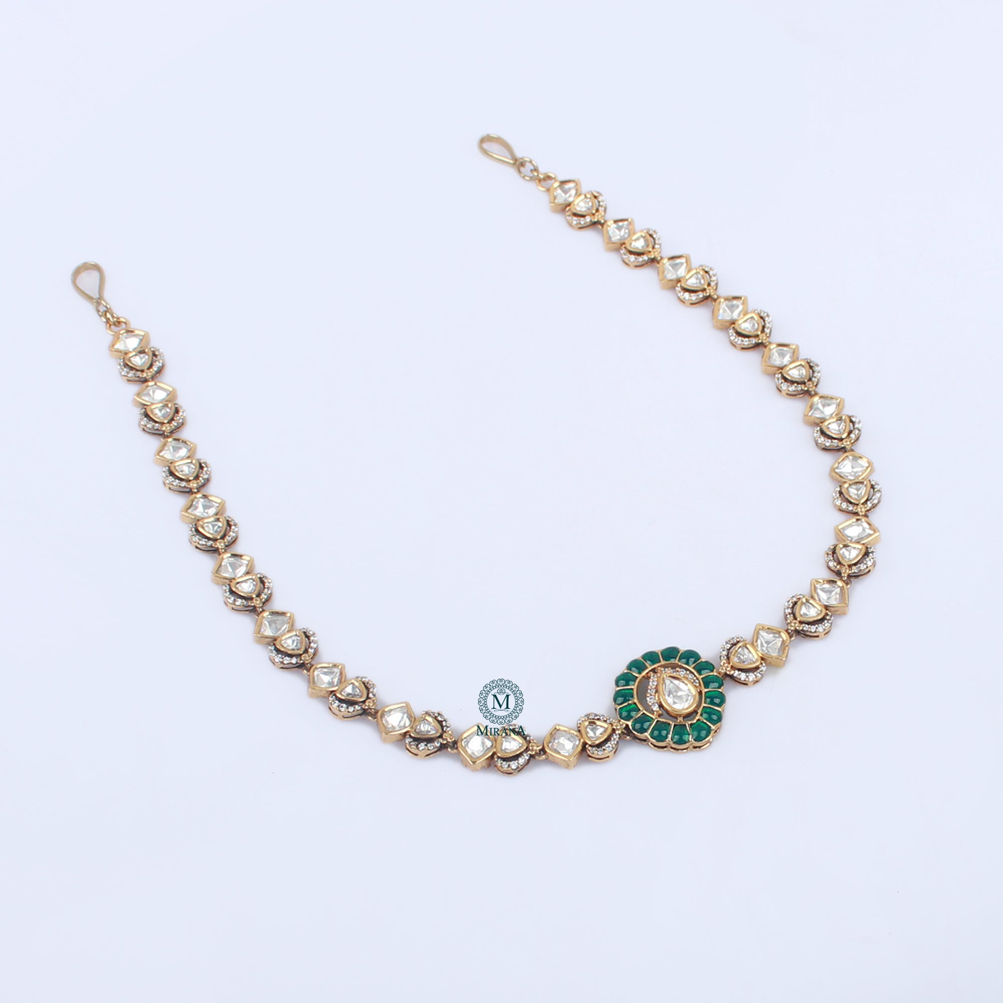 Roopa Polki Designer Mathapatti