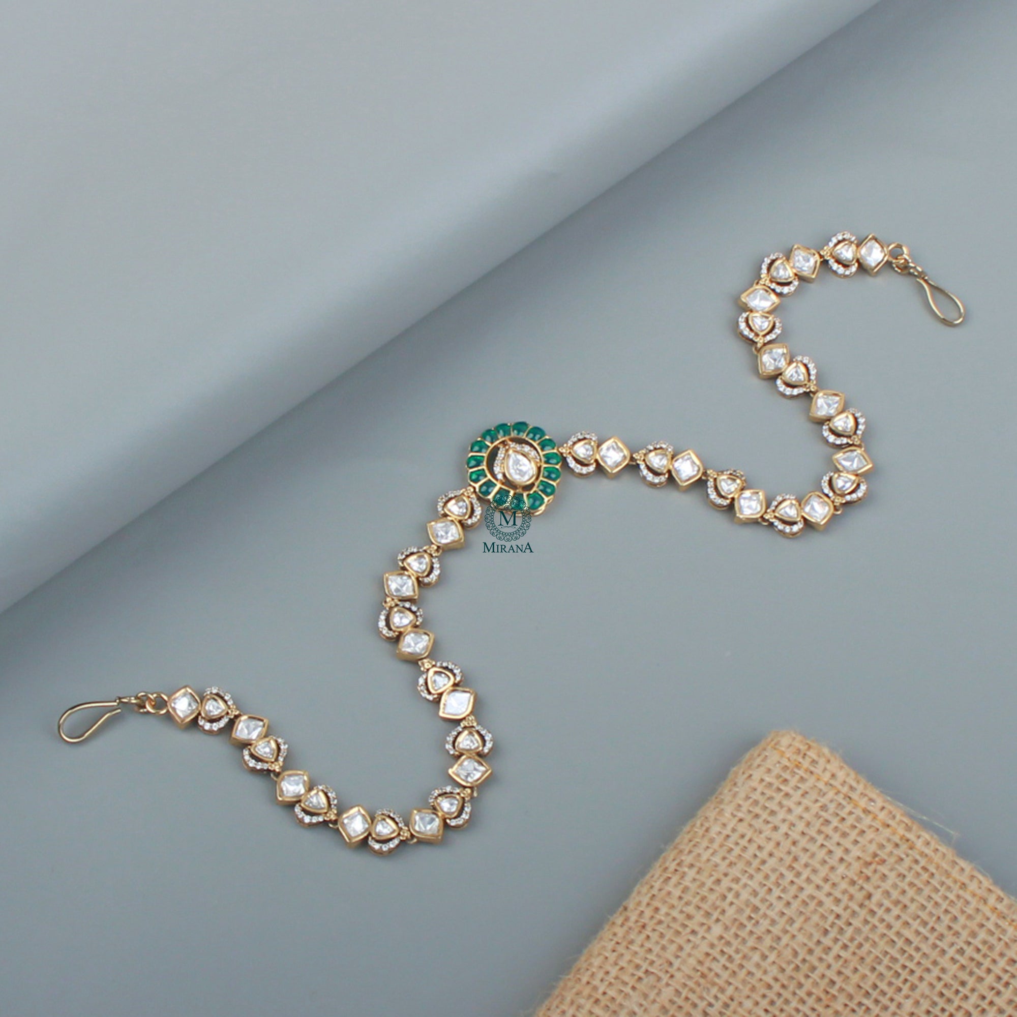 Roopa Polki Designer Mathapatti