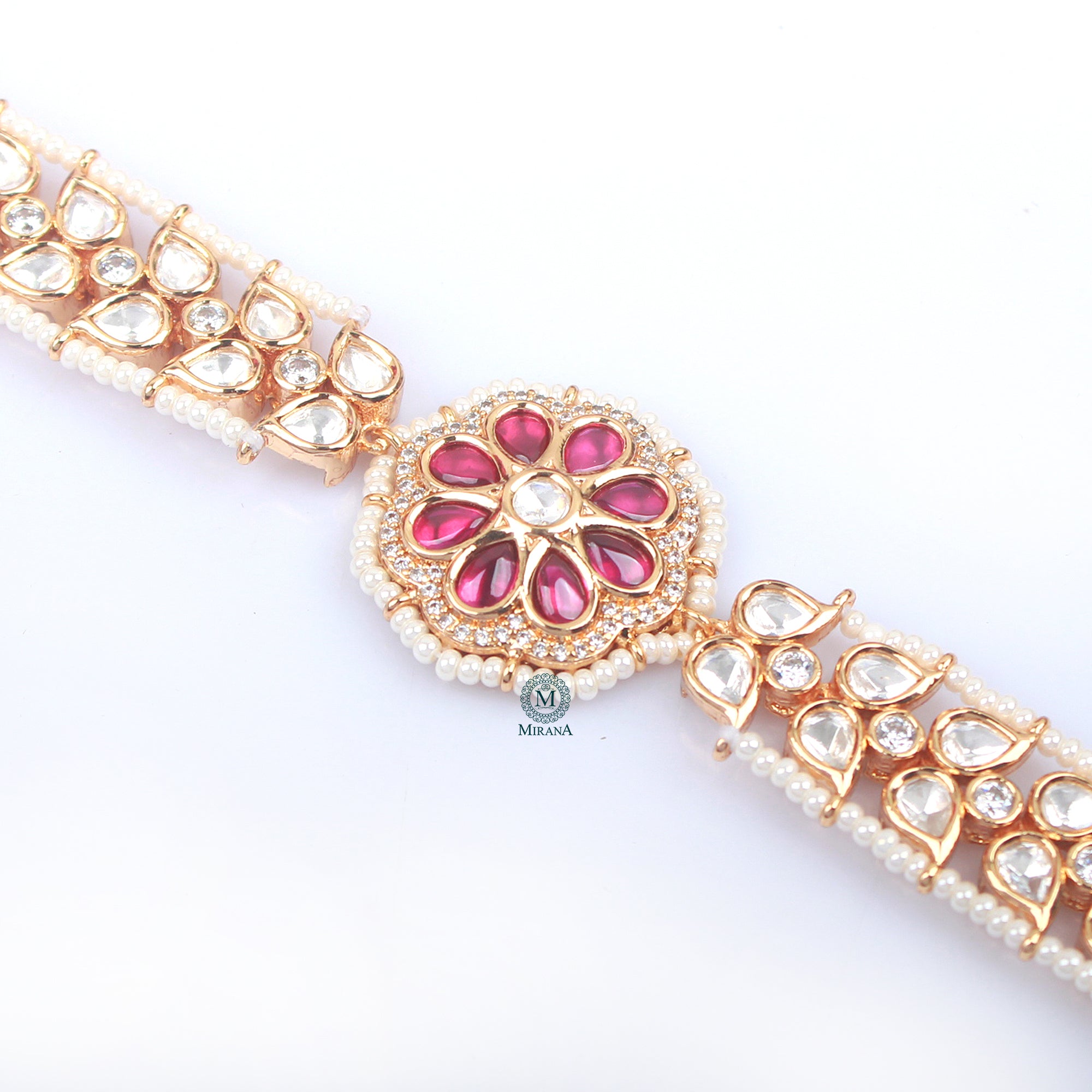 Ridhima Ruby Polki Designer Sheeshpatti