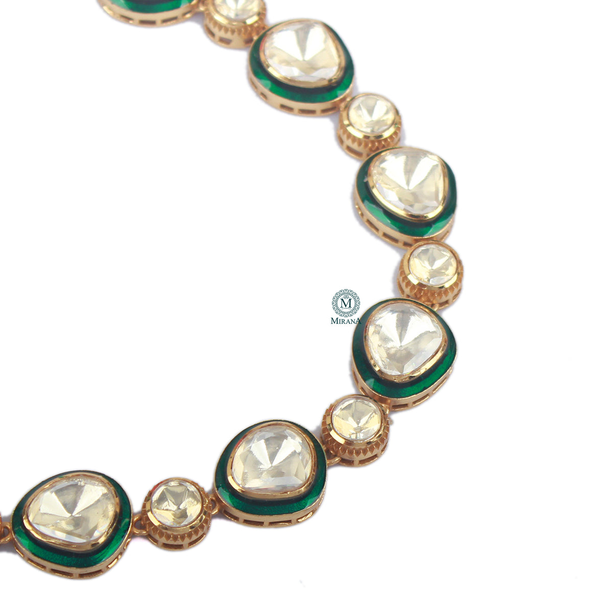 Radhika Moissanite Polki Sheeshpatti