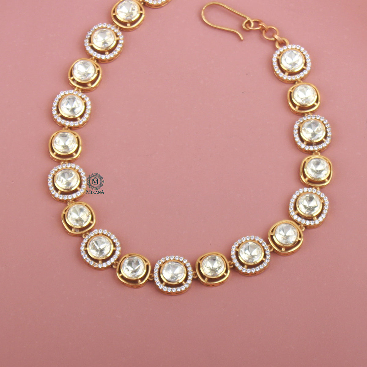Asima Moissanite Polki Sheeshpatti