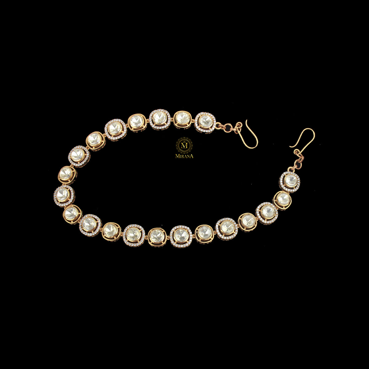 Asima Moissanite Polki Sheeshpatti