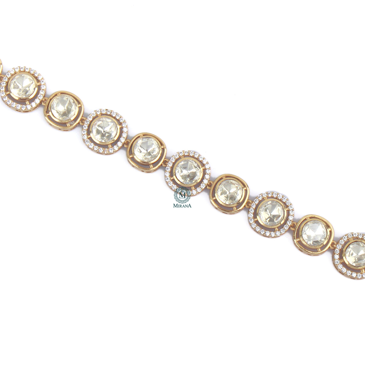 Asima Moissanite Polki Sheeshpatti