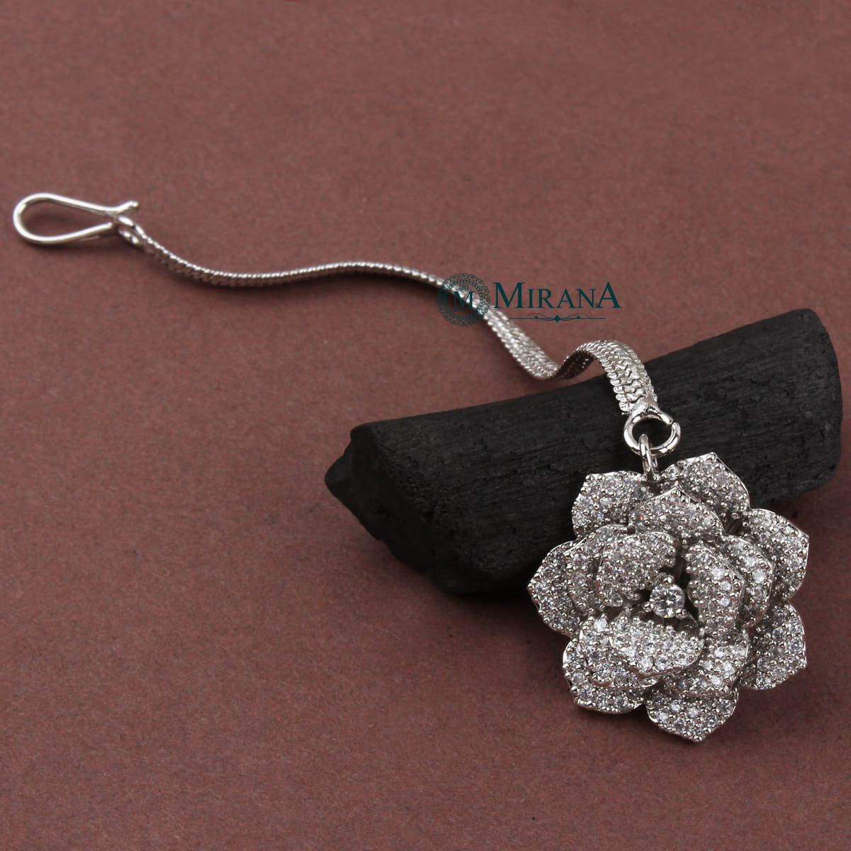 Dual Tone Flower Maangtika