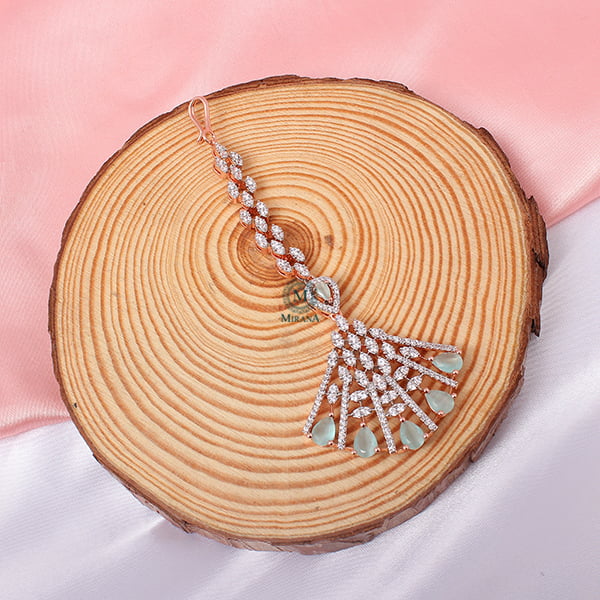 Elisa Pastel Green CZ Designer Tika