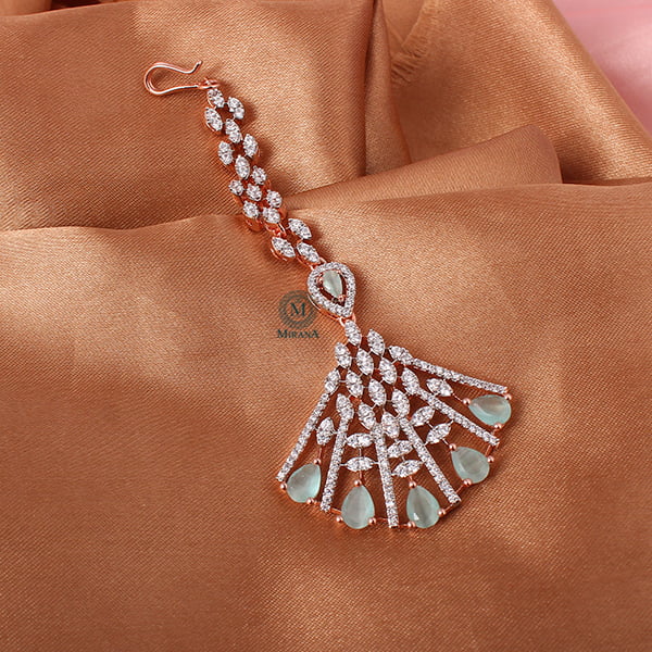Elisa Pastel Green CZ Designer Tika