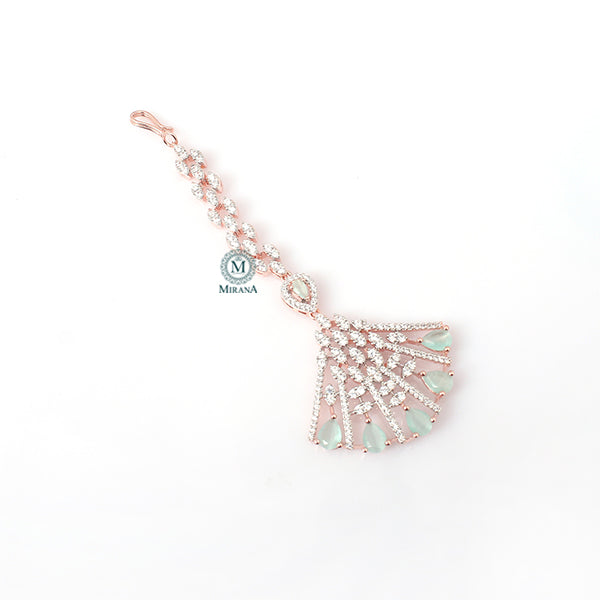 Elisa Pastel Green CZ Designer Tika