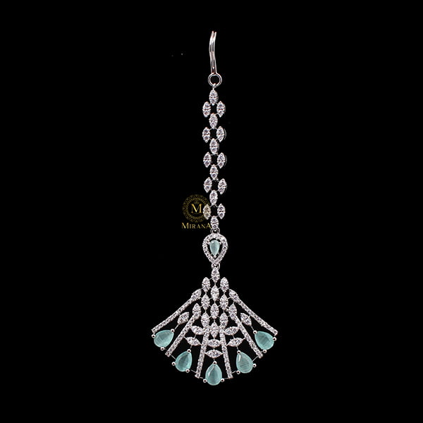 Elisa Pastel Green CZ Designer Tika