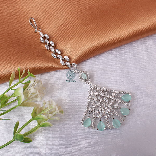 Elisa Pastel Green CZ Designer Tika