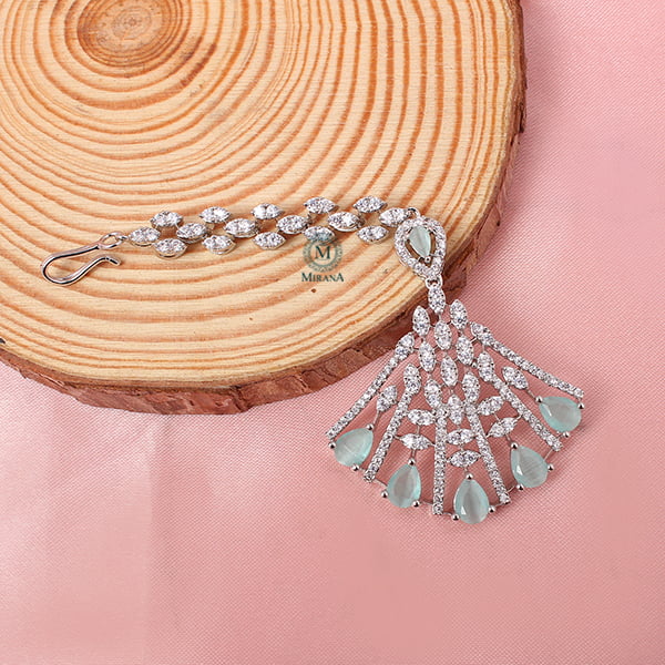 Elisa Pastel Green CZ Designer Tika
