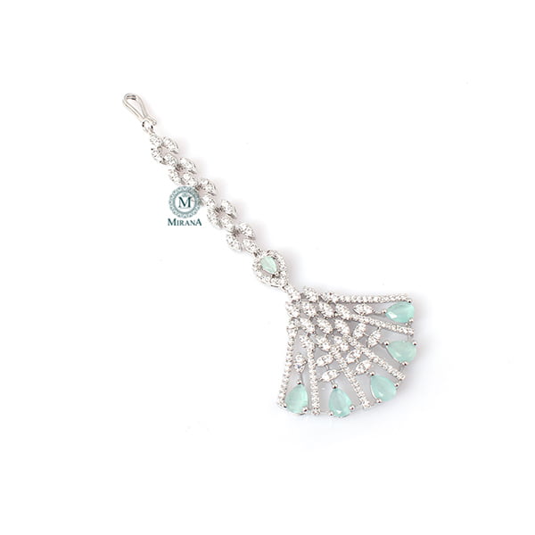 Elisa Pastel Green CZ Designer Tika