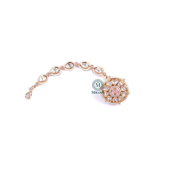 Akshita Pastel Pink Polki Designer Bodla