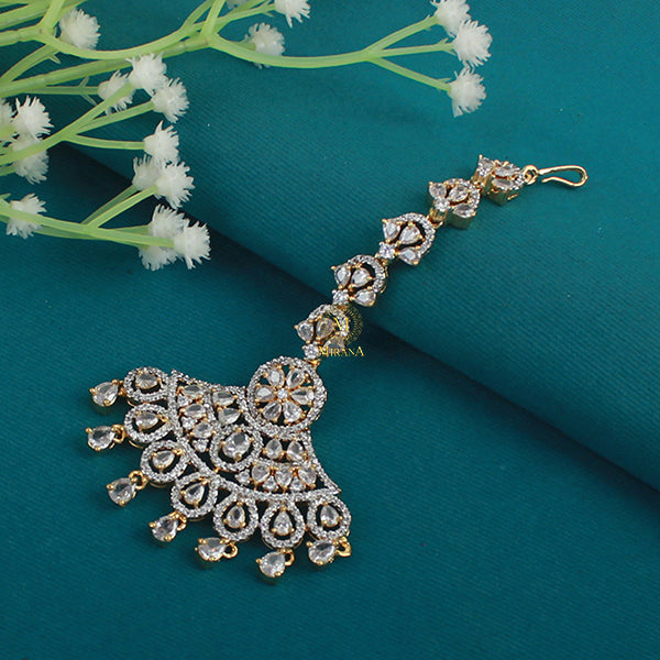 Hazel CZ Designer Maangtika