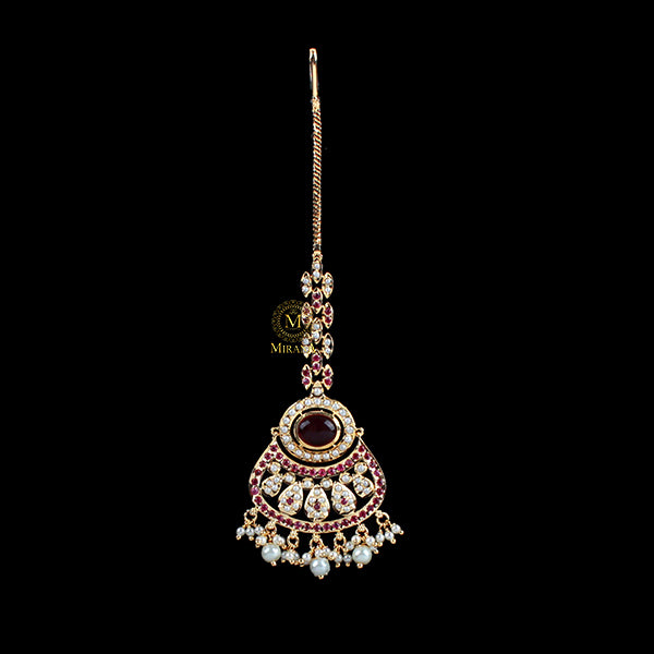 Revati Ruby Jadau Designer Maangtika