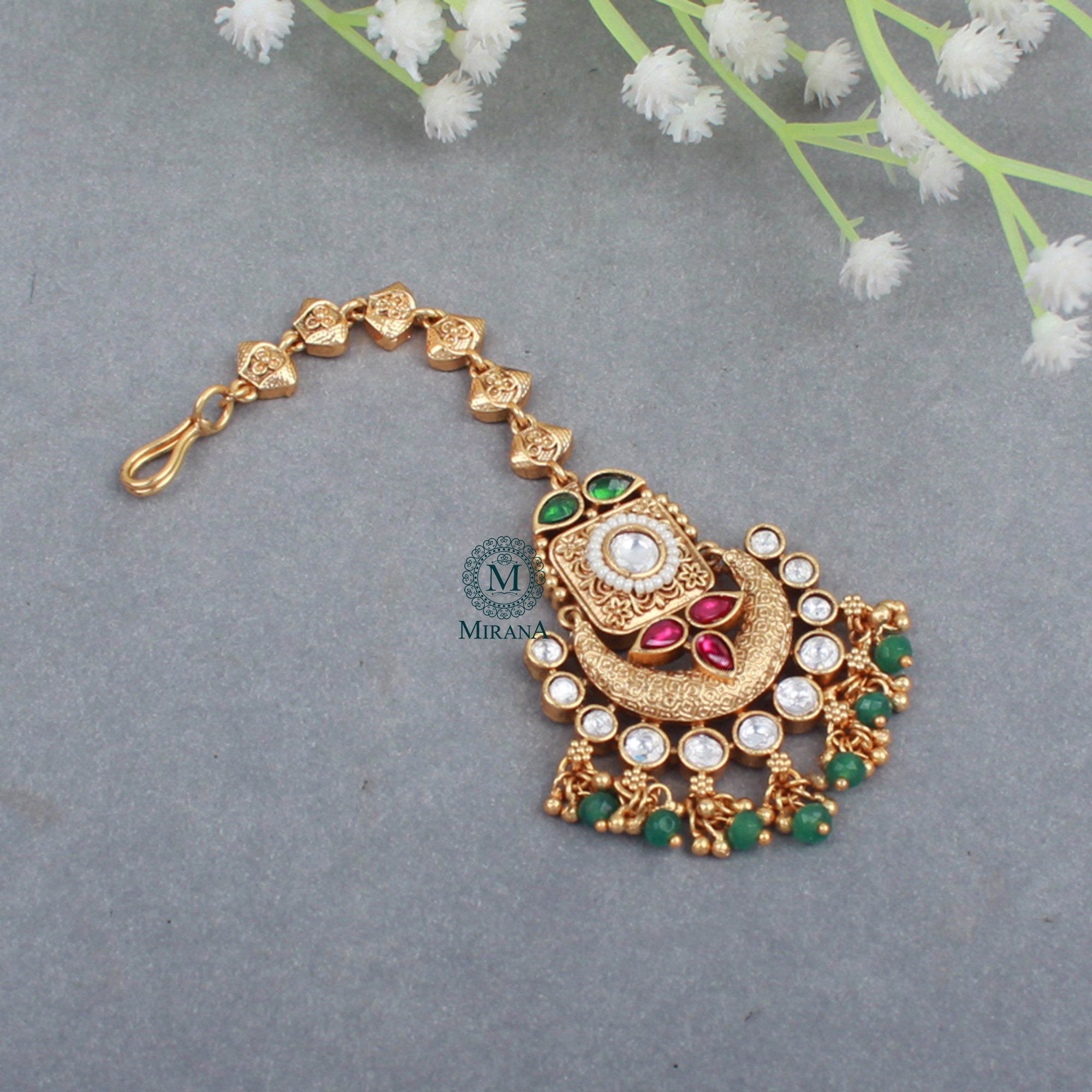 Tarana Antique Designer Maangtika