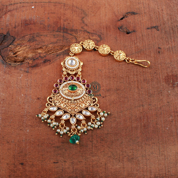 Kanika Antique Designer Maangtika