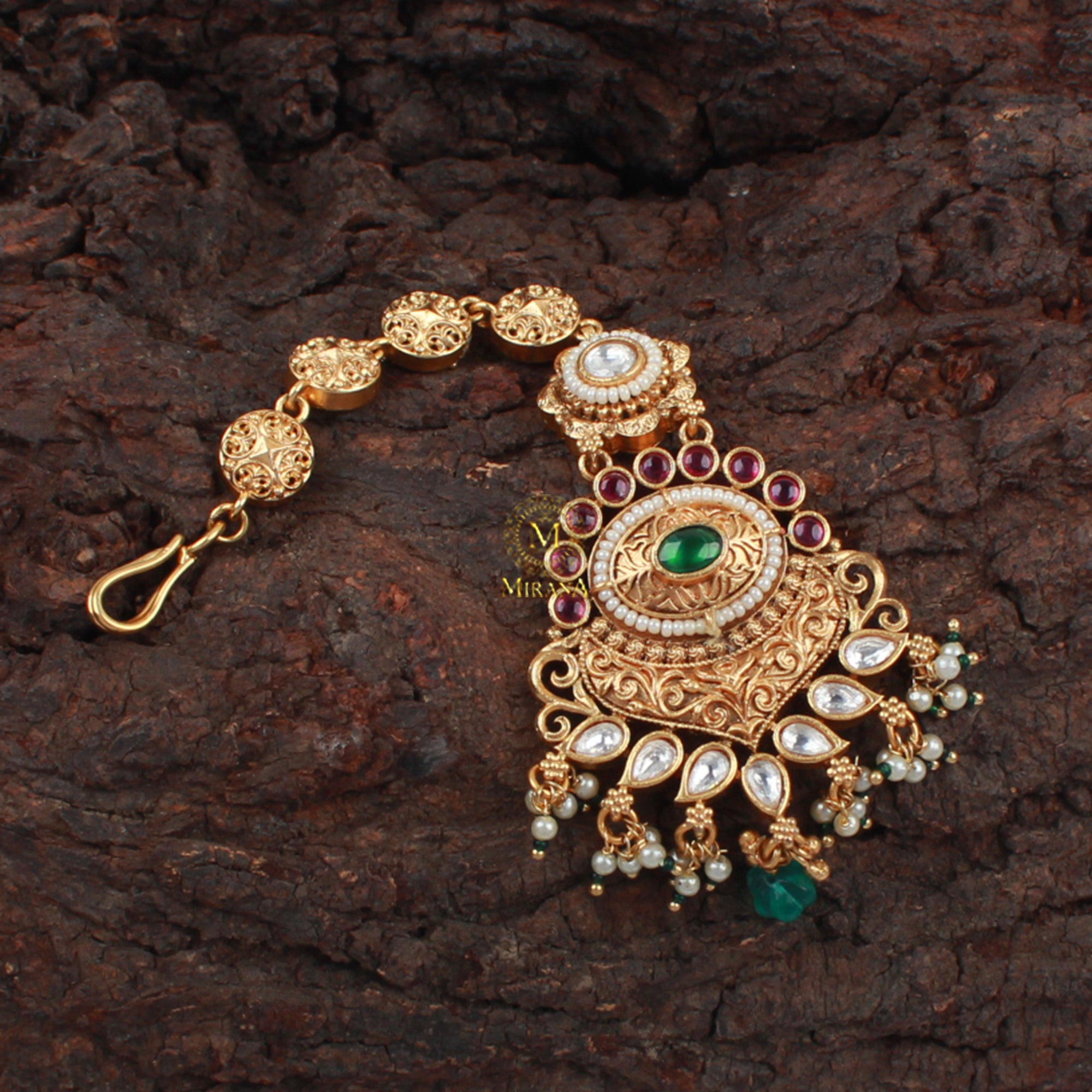 Kanika Antique Designer Maangtika