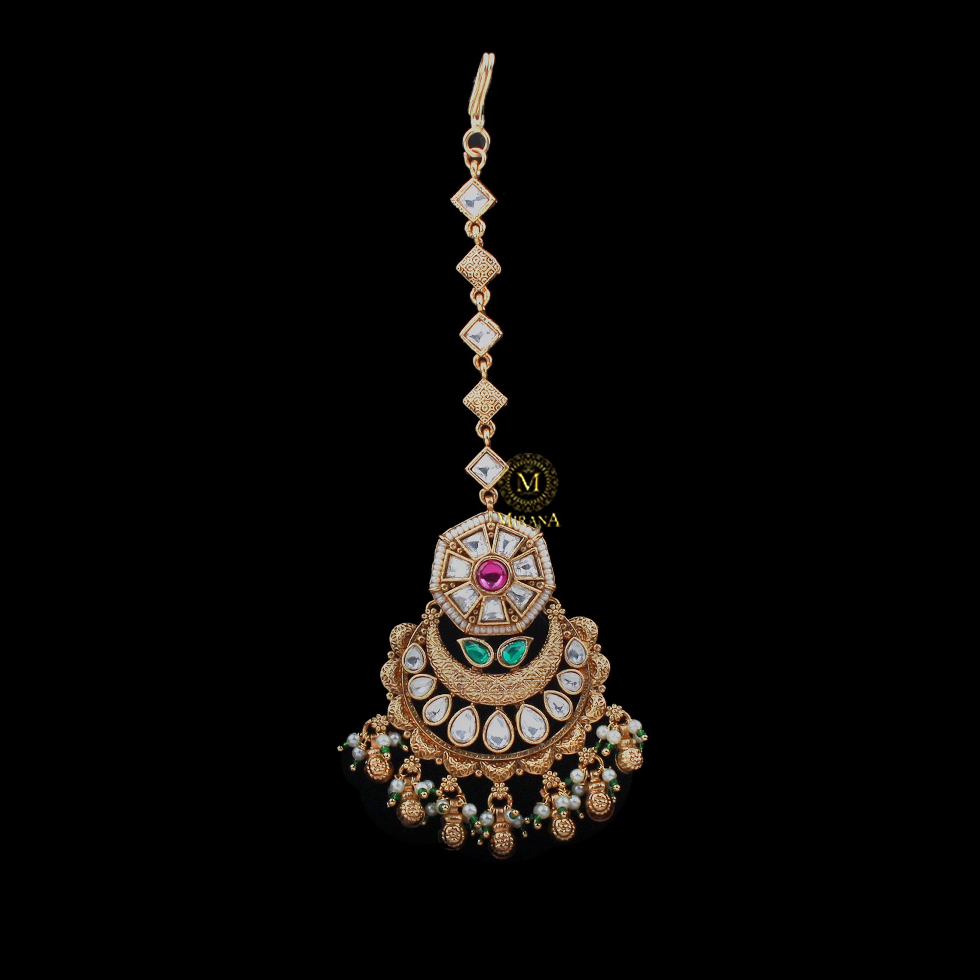 Nemishi Antique Designer Maangtika