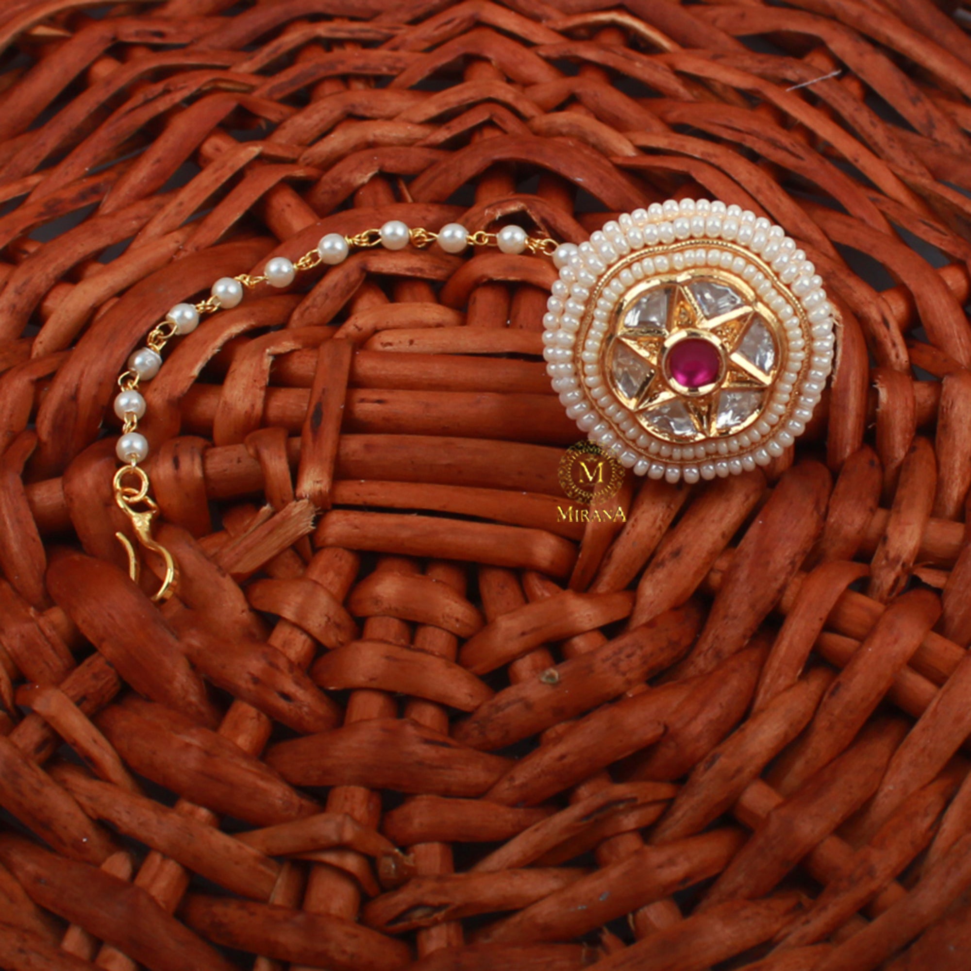 Sheena Ruby Polki Designer Bodla
