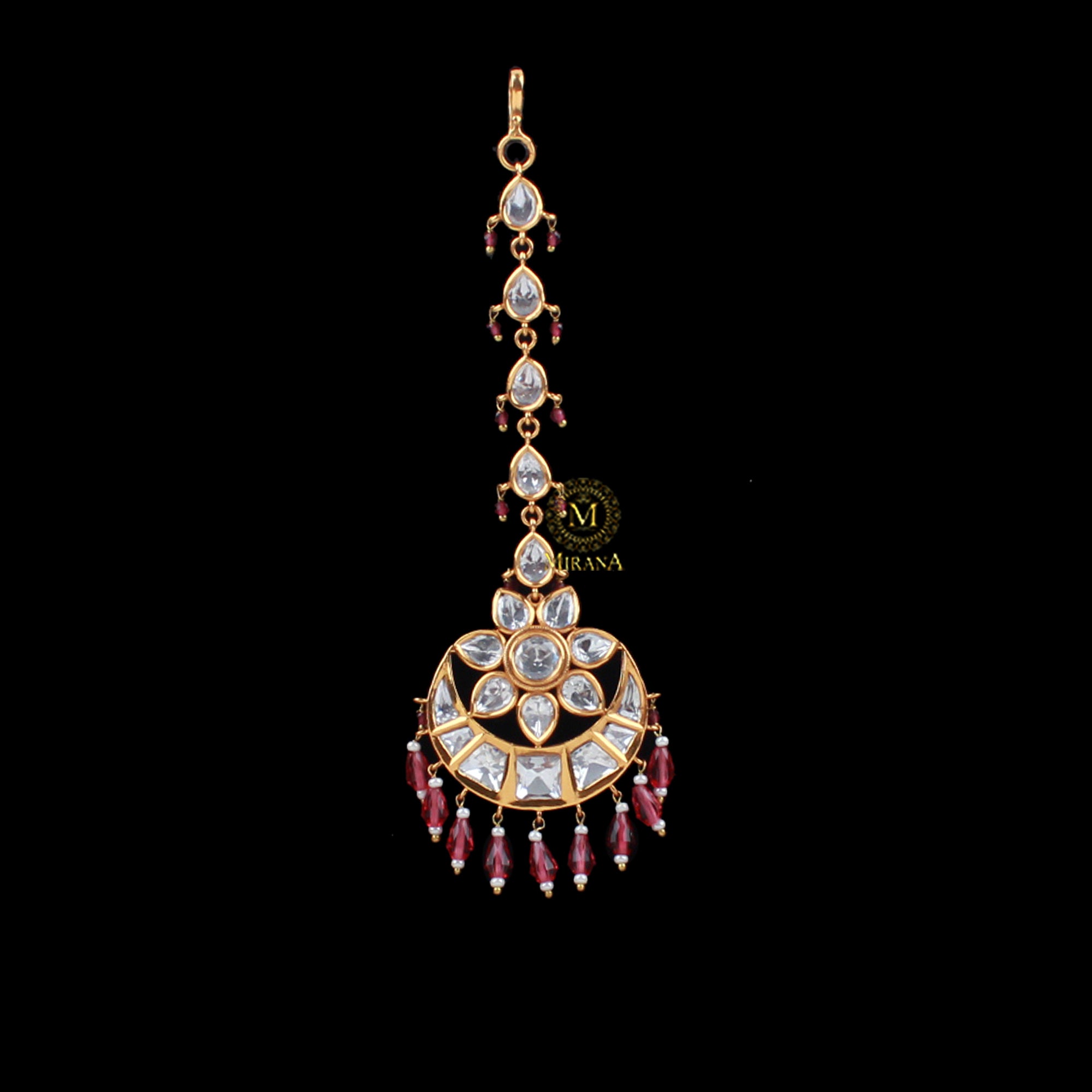 Supriya Ruby Polki Designer Maangtika