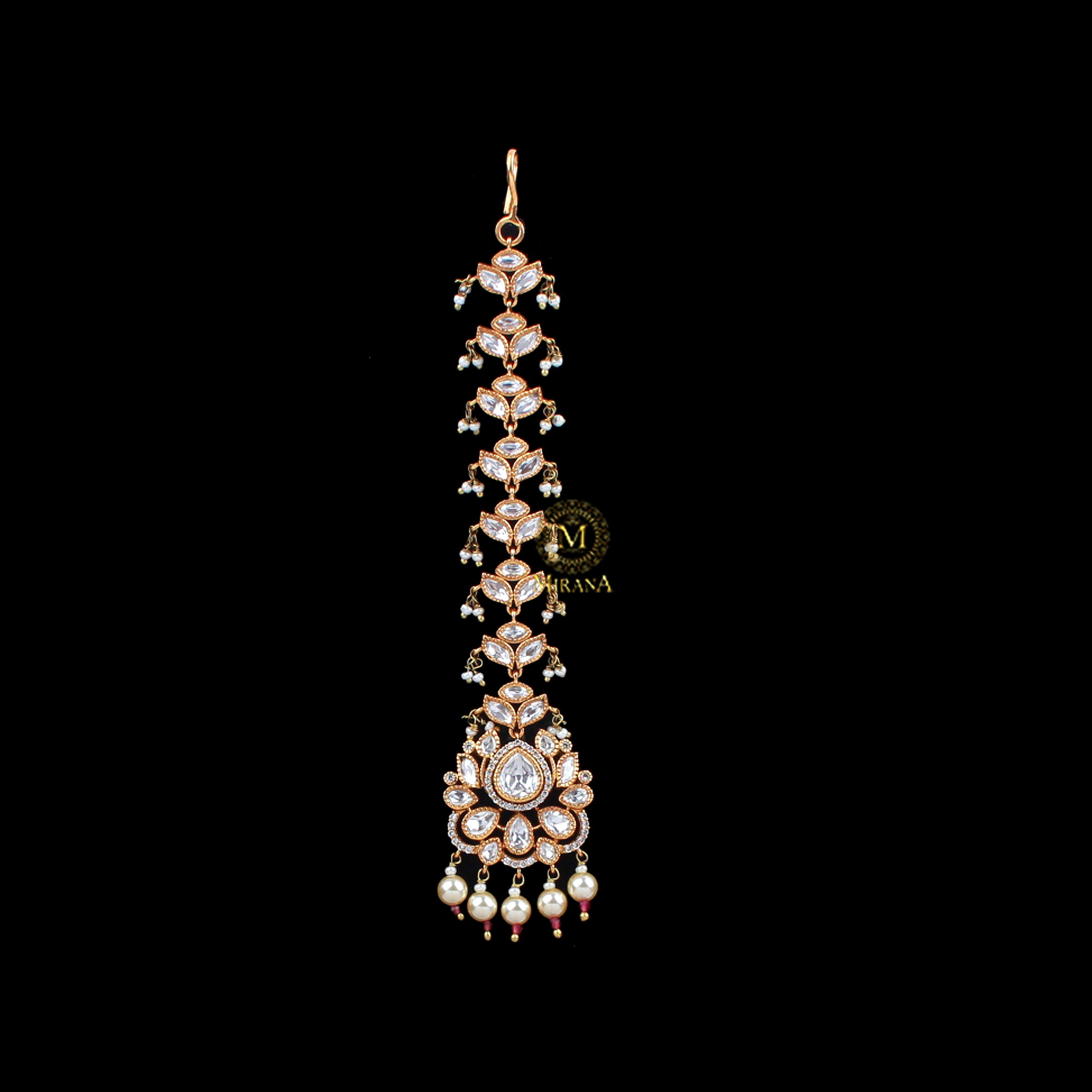 Shivika Ruby Polki Designer Maangtika