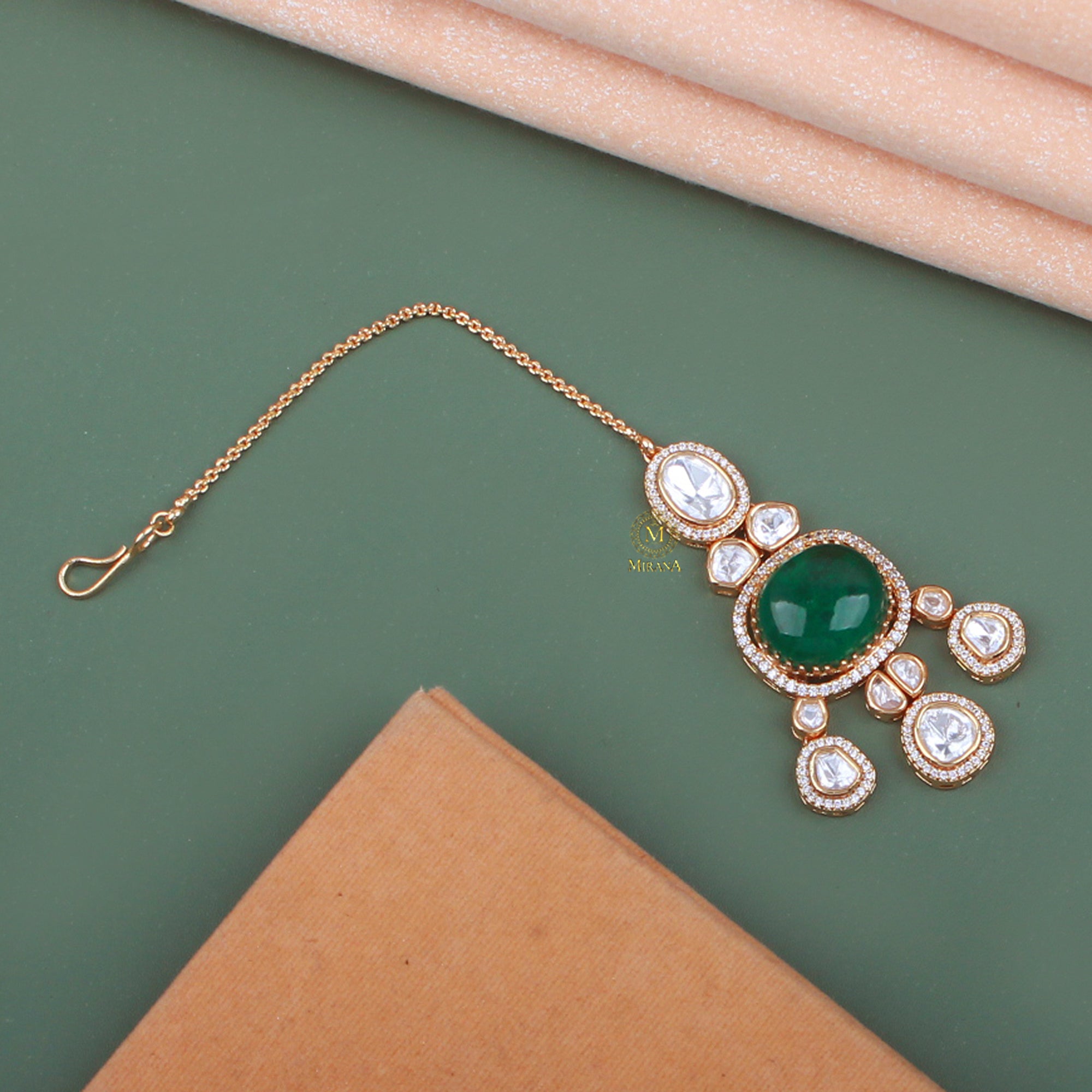 Aadhya Polki Designer Tika