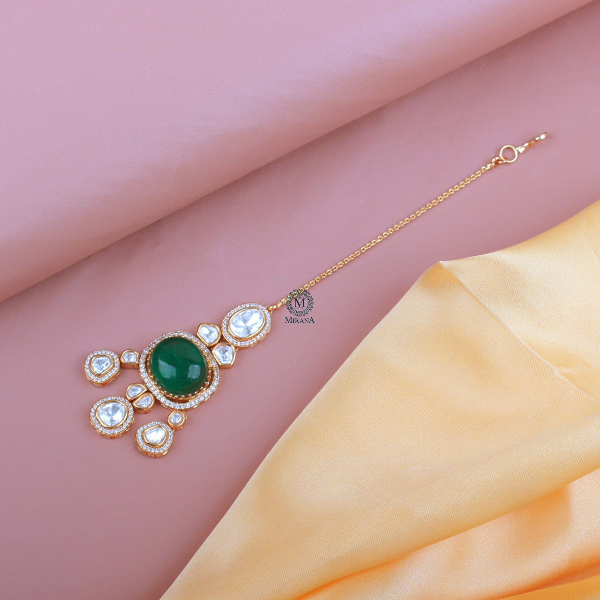 Aadhya Polki Designer Tika