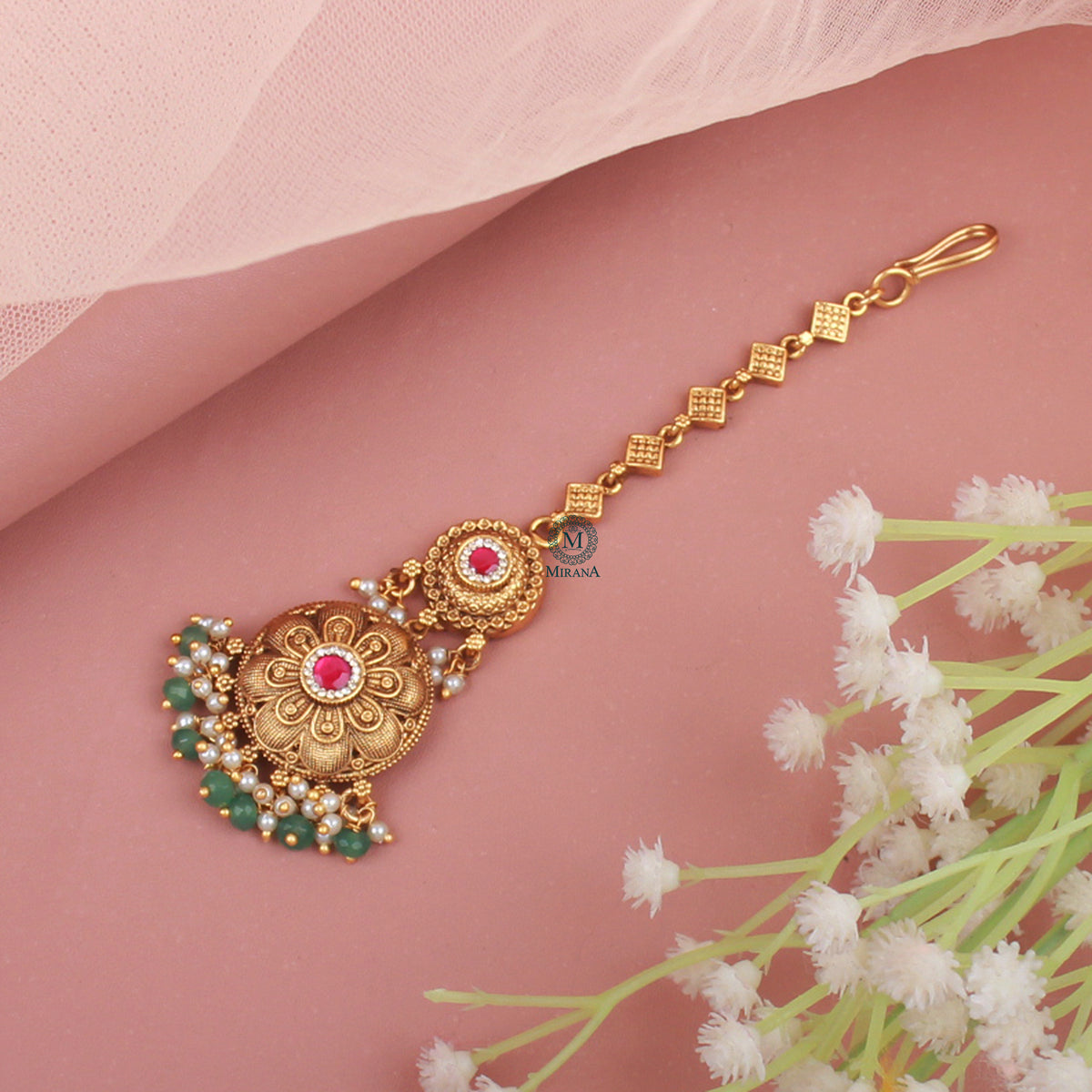 Bhuvi Antique Designer Maangtika