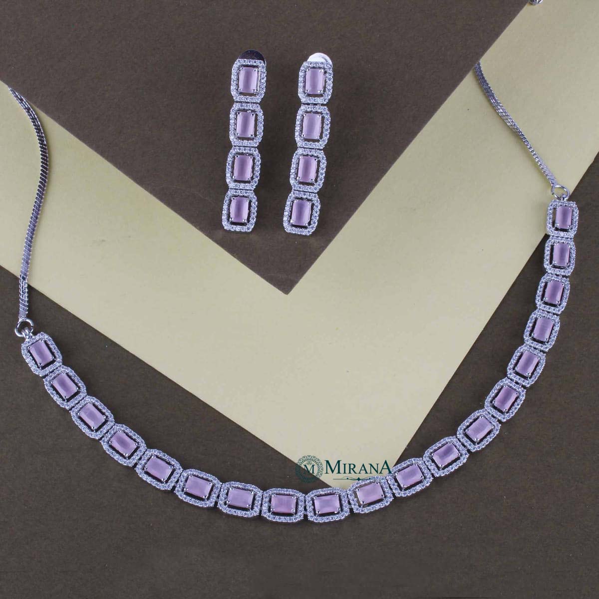 MJNK21N021-3-CZ-Rectangular-Shaped-Necklace-Set-Silver-Pink-Color-look-4.jpg
