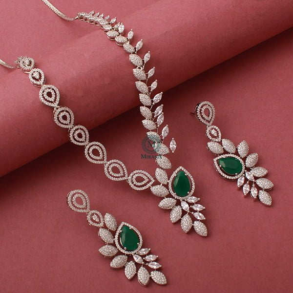 Miriam Green CZ Designer Necklace Set